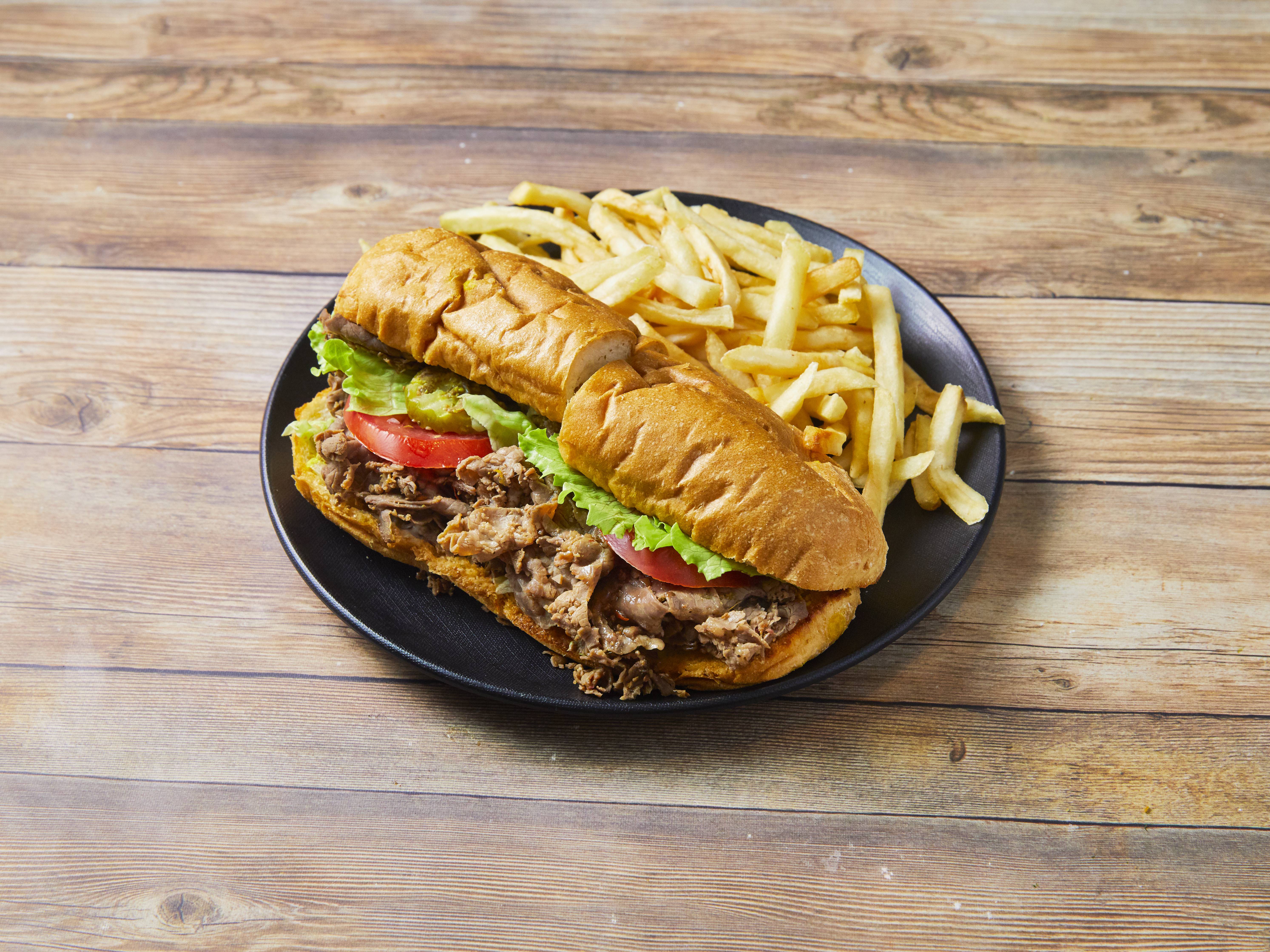 Order Roast Beef Sub +fries food online from New Star Gyros store, Chicago on bringmethat.com
