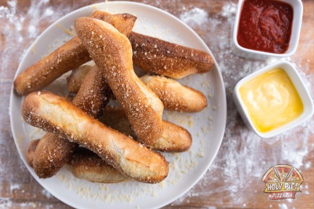 Order Bread Sticks 3PO food online from Holy Pie Pizzeria store, Garden City on bringmethat.com