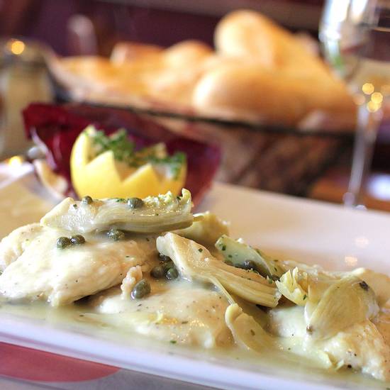 Order Chicken Piccata food online from Mama Theresa Pizzeria Restaurant store, Westbury on bringmethat.com