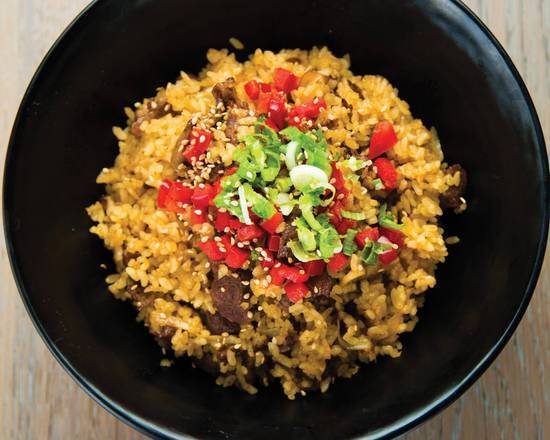 Order Sukiyaki Fried Rice with Beef Bowl food online from Gyu-Kaku Japanese Bbq store, San Diego on bringmethat.com