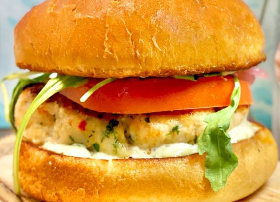 Order Shrimp Burger food online from Big Fish store, Washington on bringmethat.com