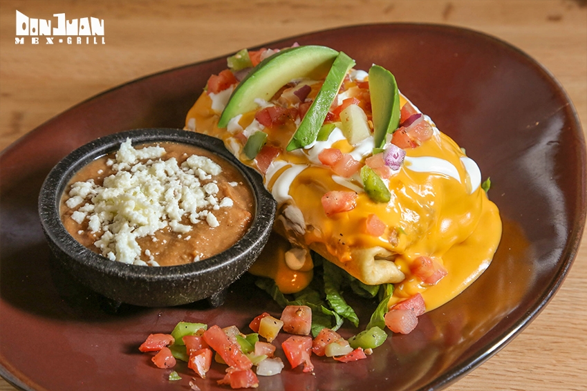Order Cheesy Chimichanga food online from Don Juan Mex Grill store, Emmaus on bringmethat.com