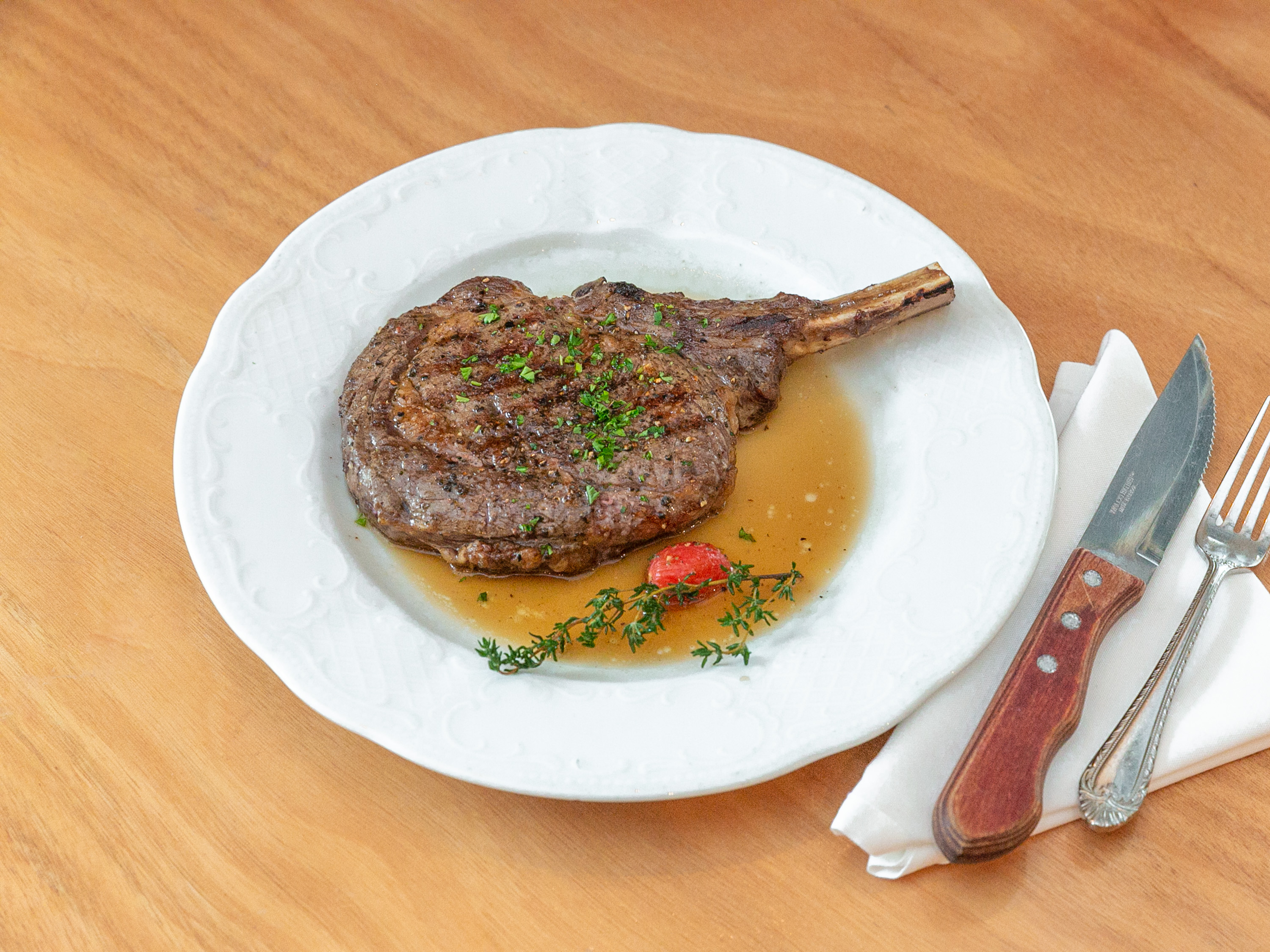 Order Bone In Ribeye food online from Cafe La Cave store, Des Plaines on bringmethat.com