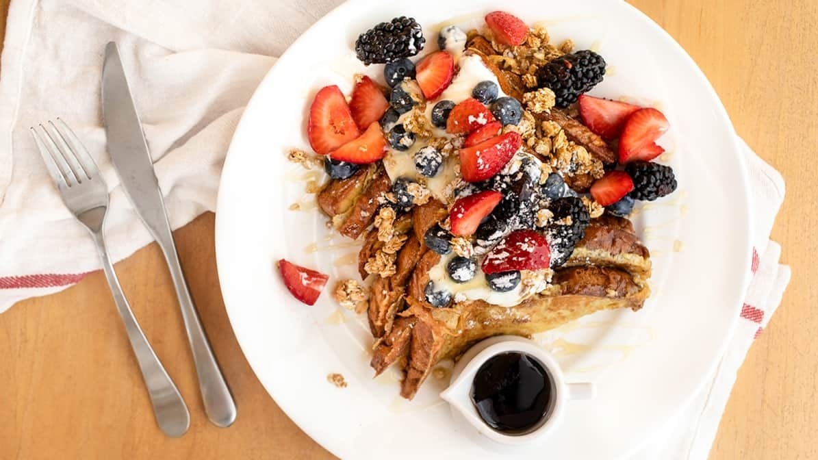 Order Very Berry French Toast (SS) food online from Yolk store, River Forest on bringmethat.com