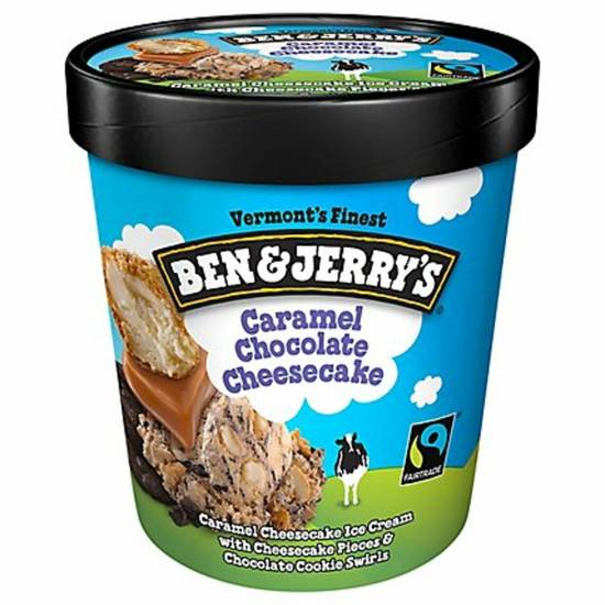 Order Ben & Jerry's Ice Cream - Caramel Chocolate Cheesecake food online from IV Deli Mart store, Goleta on bringmethat.com