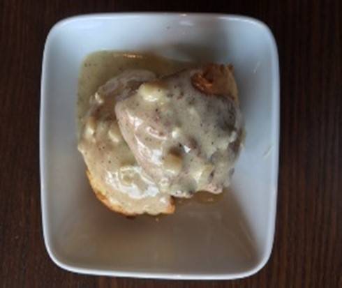 Order Biscuits and Gravy (2) food online from The League store, Lakeway on bringmethat.com