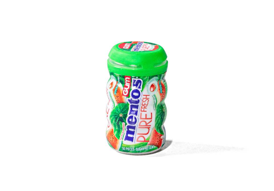 Order Mentos Pure Fresh Gum Watermelon 3.53 oz food online from Wawa store, Middle Township on bringmethat.com