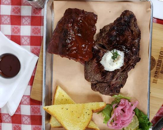 Order Ribeye Combo food online from The Horseshoe Grill store, Tucson on bringmethat.com
