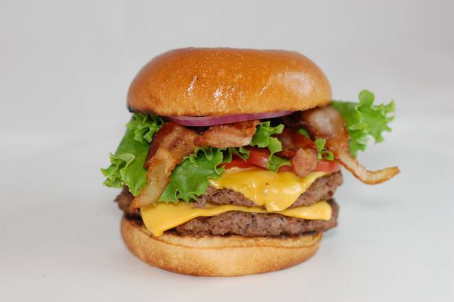 Order Big Double Basic Bacon Cheeseburger food online from Basic Burger store, Arlington on bringmethat.com