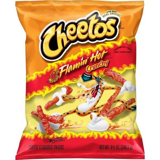 Order Cheetos Crunchy Cheese Flavored Snacks Flamin' Hot Flavored (8.5 oz) food online from Rite Aid store, Yamhill County on bringmethat.com