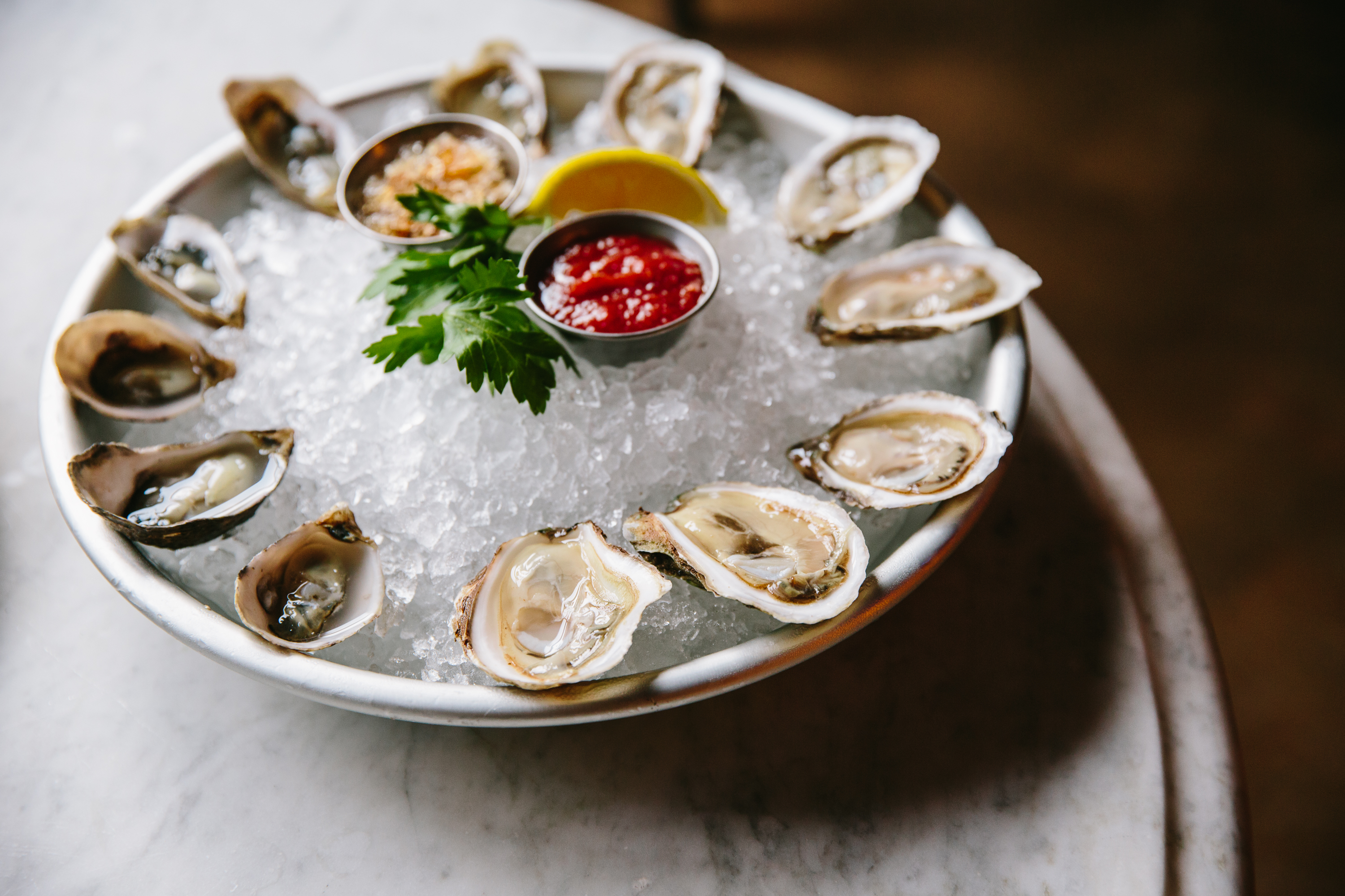 Order 1/2 Dozen Oysters food online from Oyster Bah store, Chicago on bringmethat.com