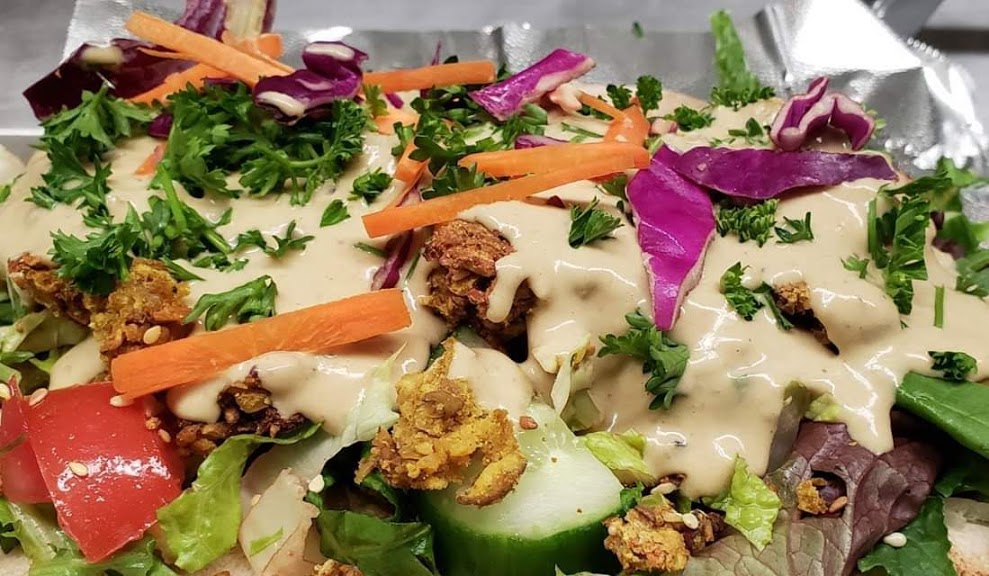 Order 5. Falafel Salad food online from Icreate Cafe store, Pottstown on bringmethat.com