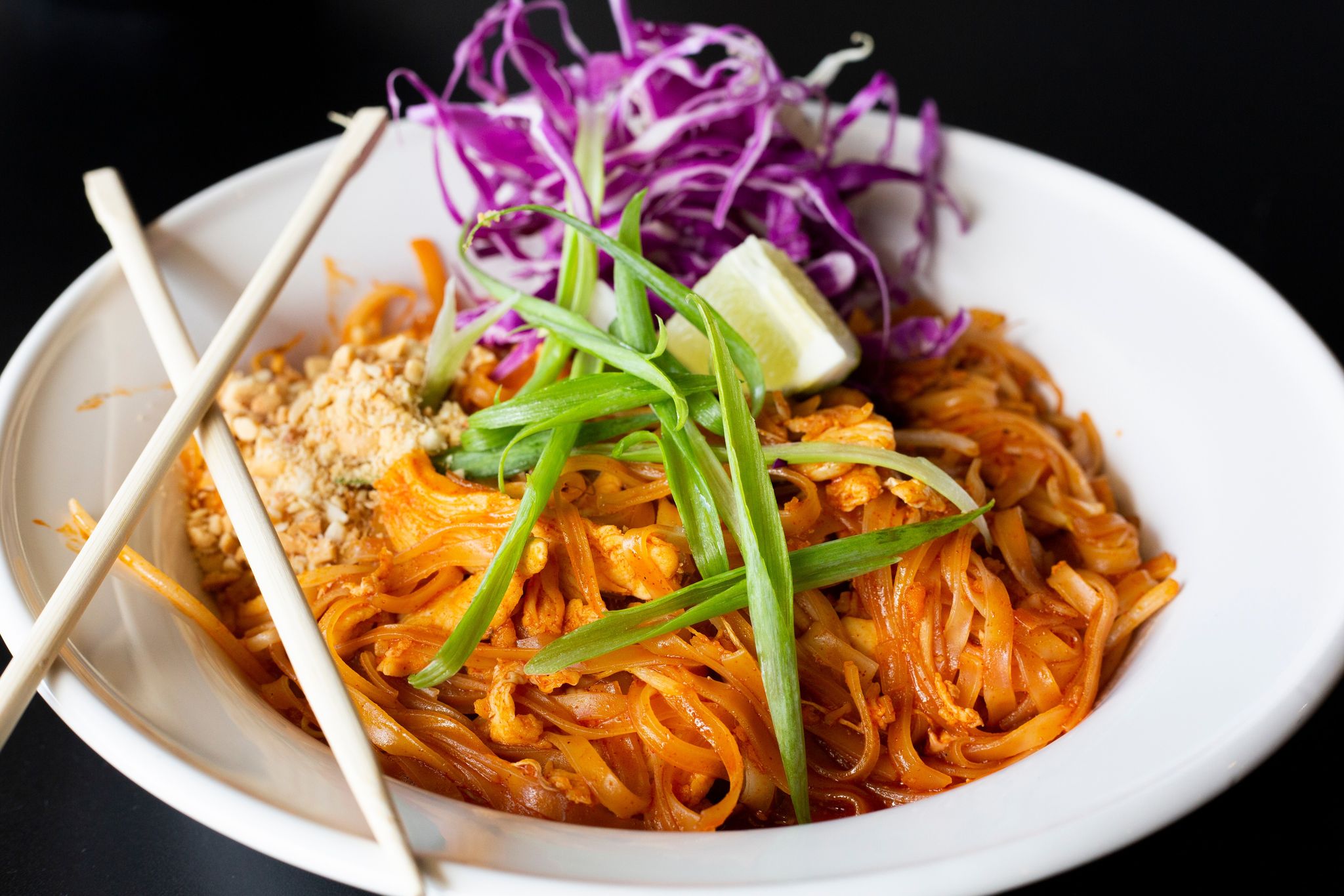 Order Pad Thai Noodle food online from Bhan Thai store, Colorado Springs on bringmethat.com