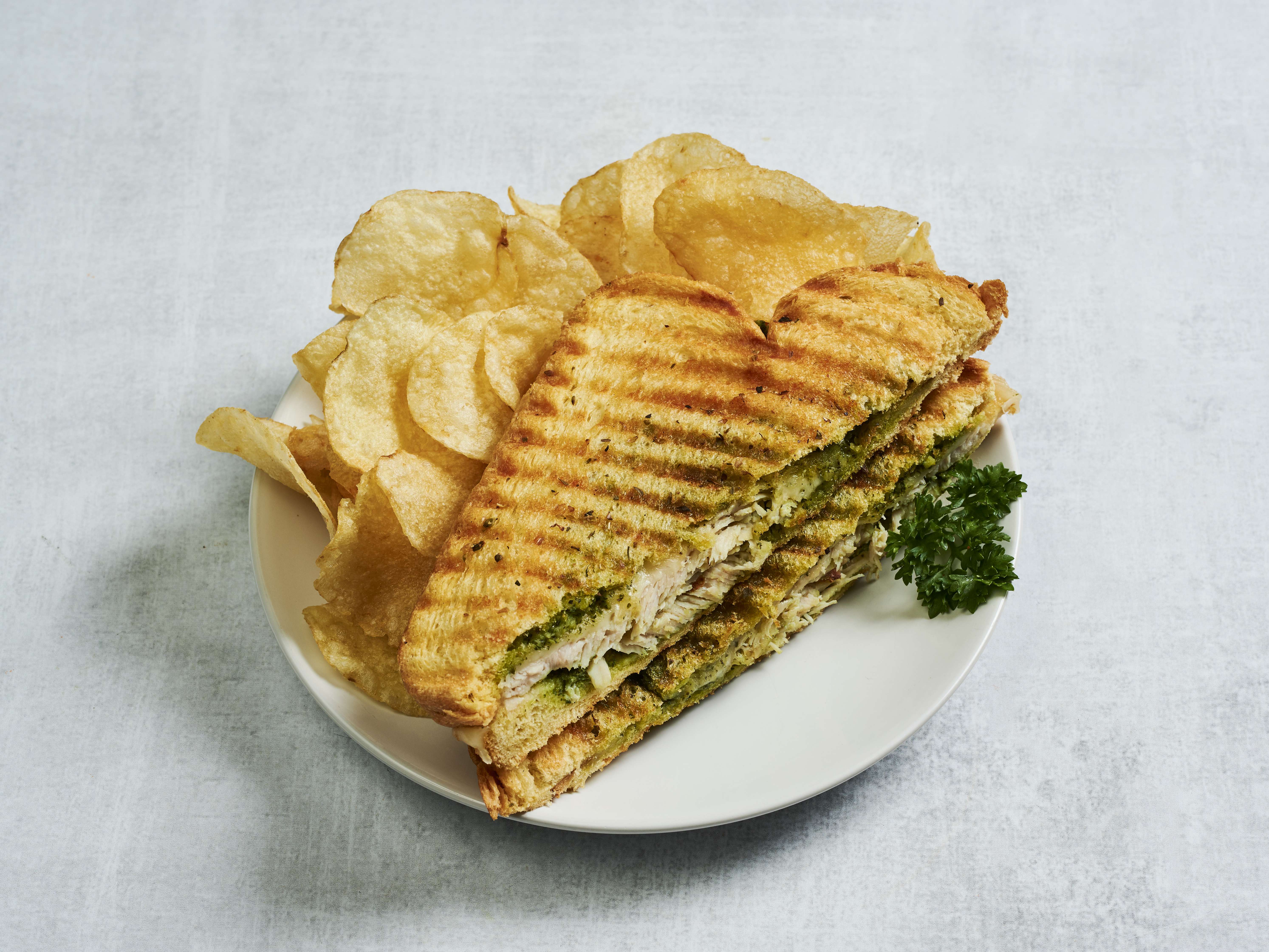 Order Pitzer Switzer Panini food online from The Spot Cafe store, Claremont on bringmethat.com