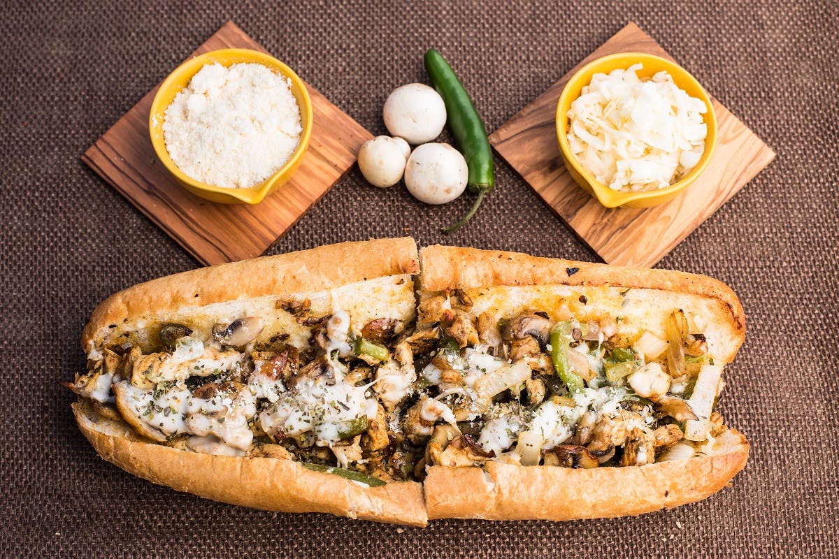 Order Grilled Chicken Philly Sub - 8" food online from La Casa De Pizzeria store, Troy on bringmethat.com