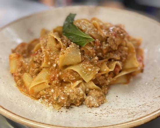 Order Pappardelle Bolognese food online from Wood And Fire store, Pleasantville on bringmethat.com