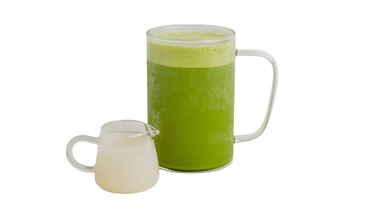 Order [NEW] Hot Peppermint White Chocolate Matcha Latte** food online from Junbi Princeton store, Princeton on bringmethat.com