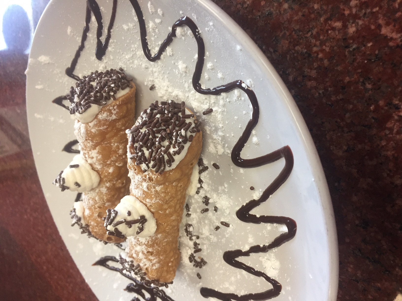 Order 2 Fresh Filled Canolli food online from Napolitano's Brooklyn Pizza store, Cranston on bringmethat.com