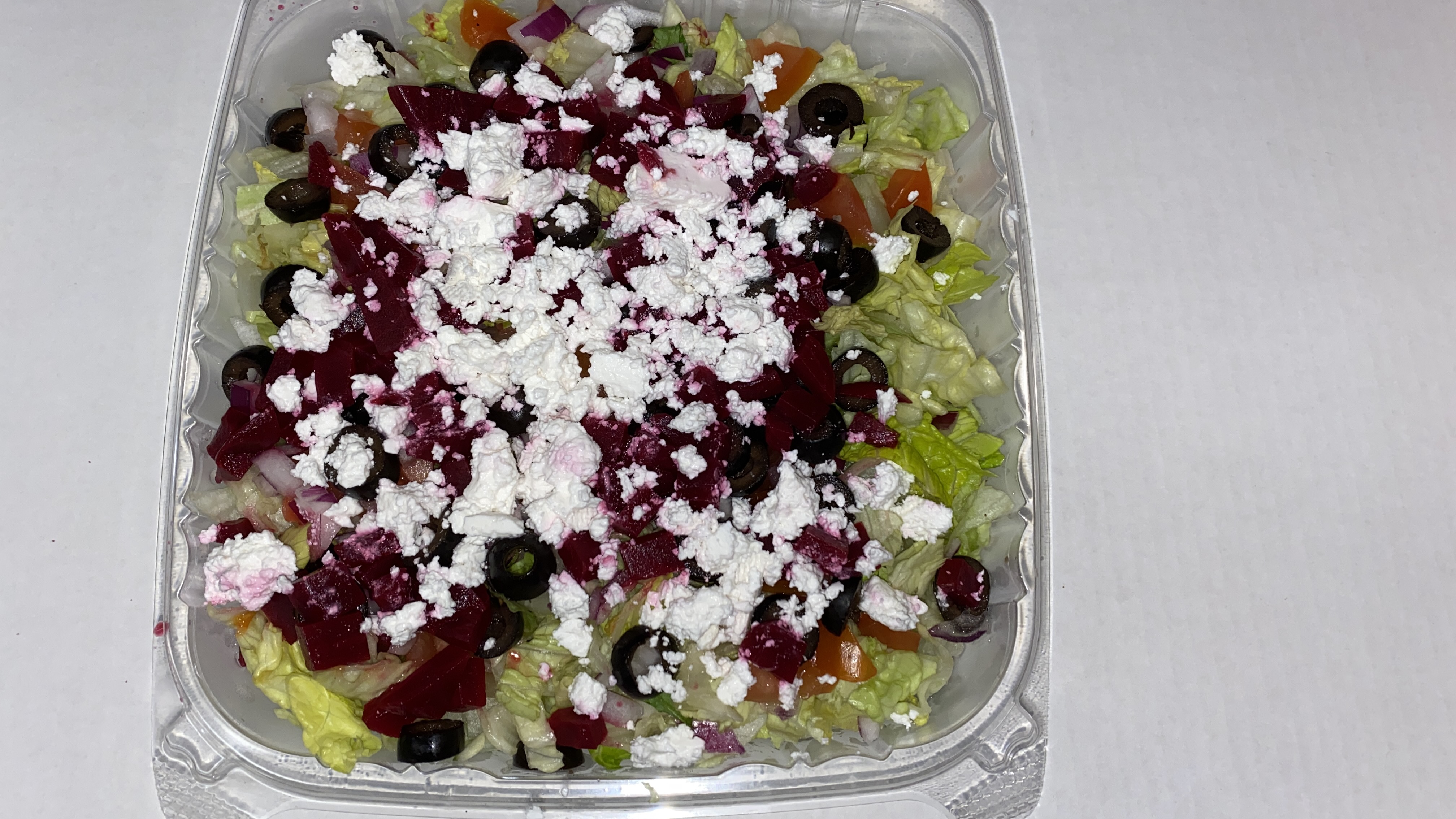 Order Medium Personal Greek Salad food online from Buscemi store, Clinton Township on bringmethat.com