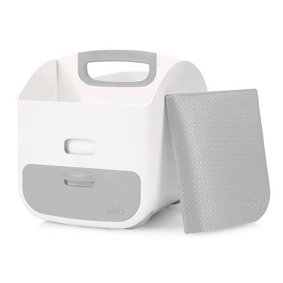 Order Ubbi® Diaper Caddy in Grey/White food online from Buybuy Baby store, Whitehall on bringmethat.com