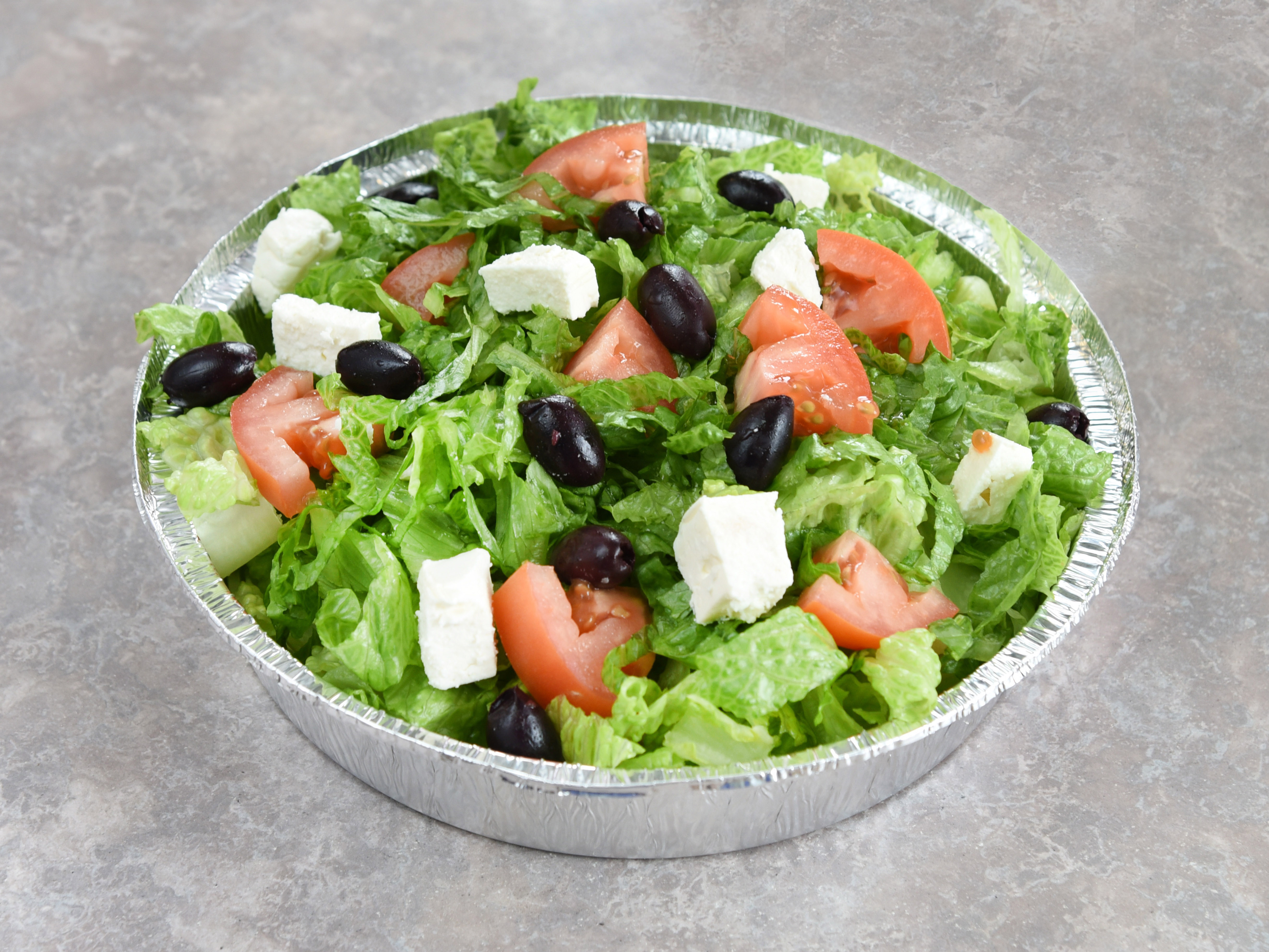 Order Greek Salad food online from Indigo Pizza store, Yonkers on bringmethat.com