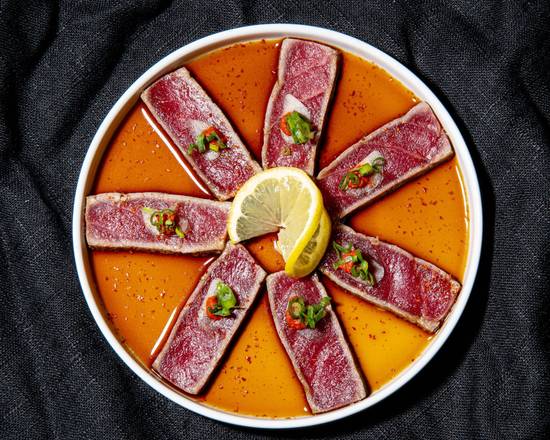 Order Bincho Seared Bluefin Tuna food online from Katsuya Hollywood store, Los Angeles on bringmethat.com