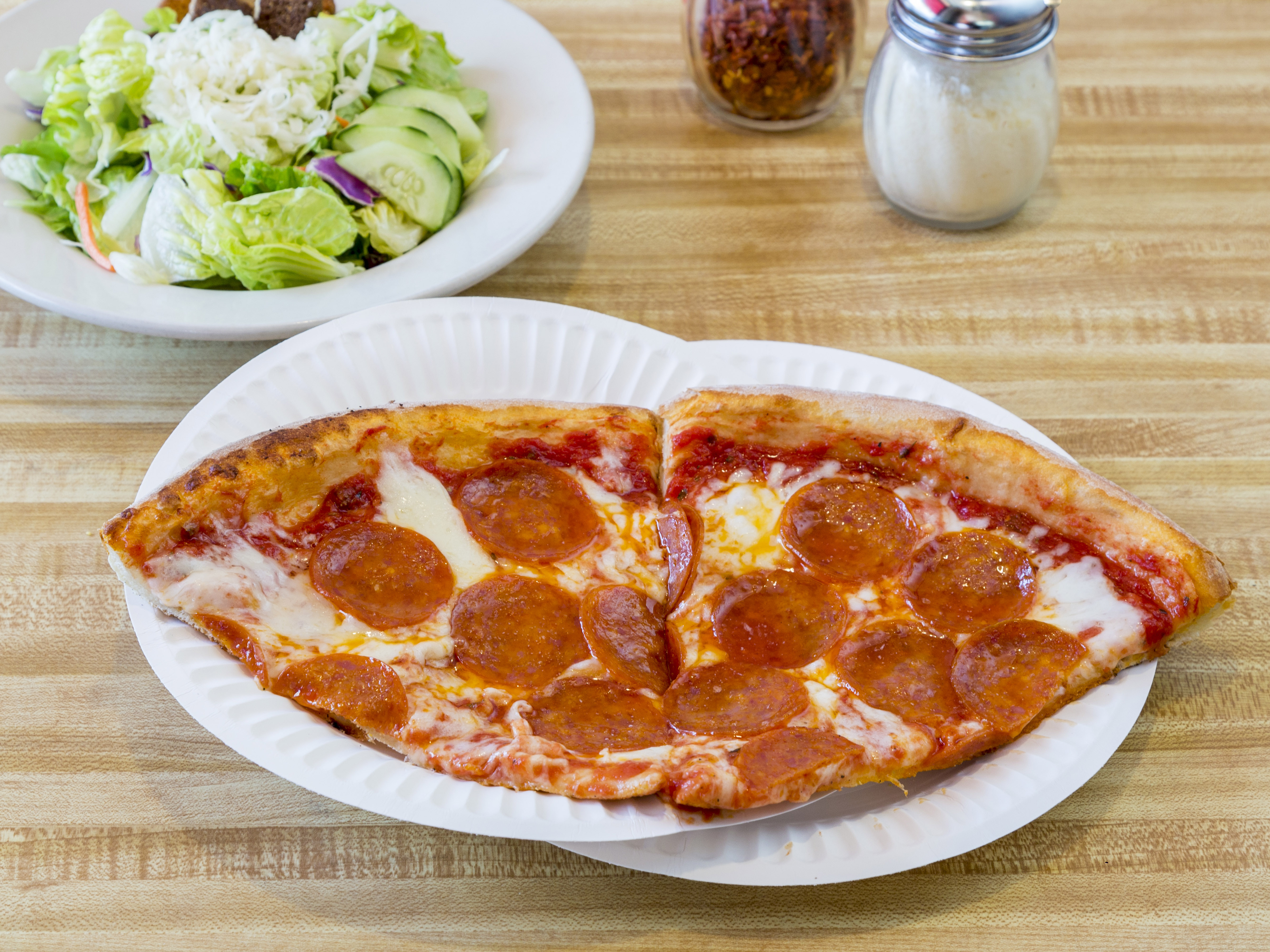Order 1. 2 Slices, Side Salad and Small Drink Special food online from Pizza Old Roma store, Glendale on bringmethat.com
