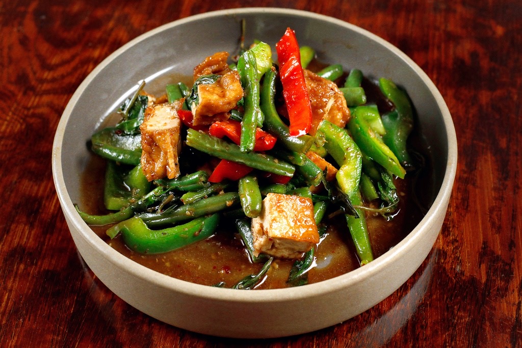 Order Spicy String Bean food online from Mangrove Kitchen store, San Francisco on bringmethat.com