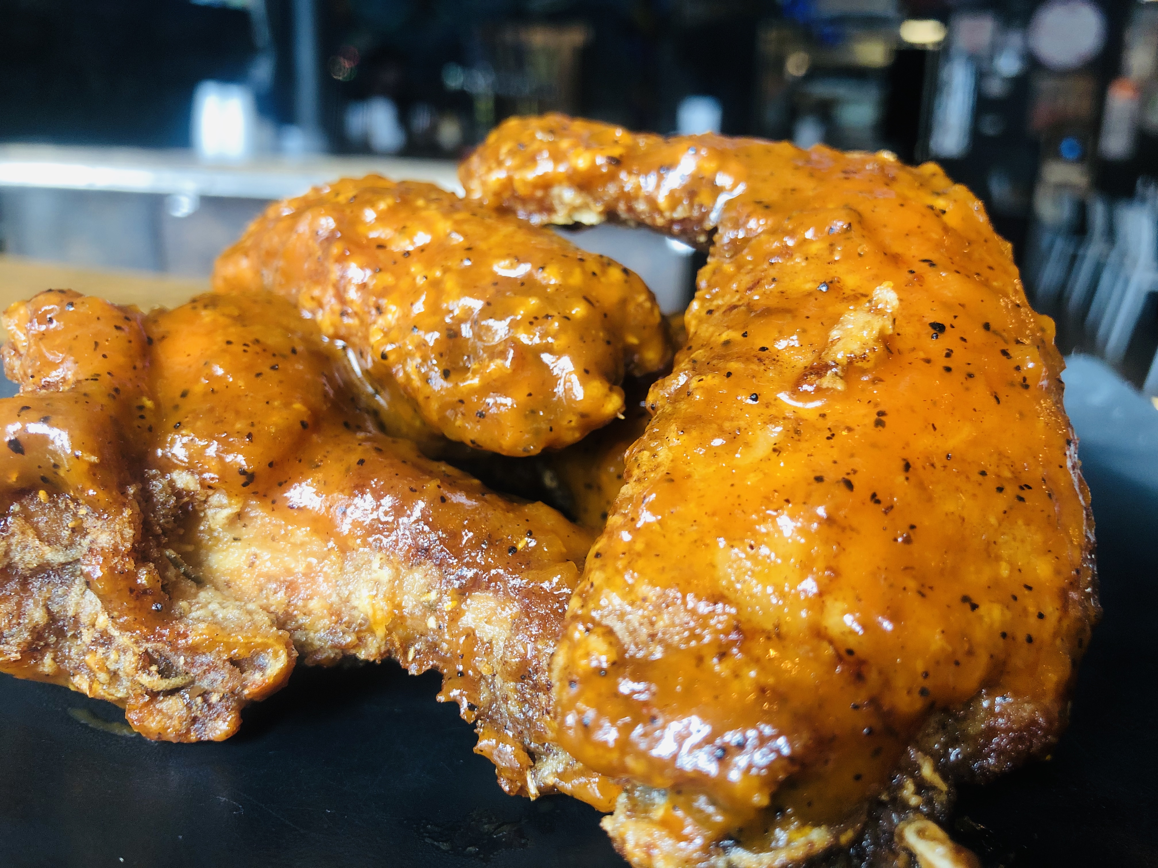 Order Bourbon Whiskey BBQ Wings food online from Nola Bar & Kitchen store, Chicago on bringmethat.com