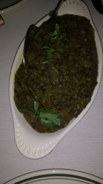 Order Saag Alu food online from India's Restaurant store, Los Angeles on bringmethat.com