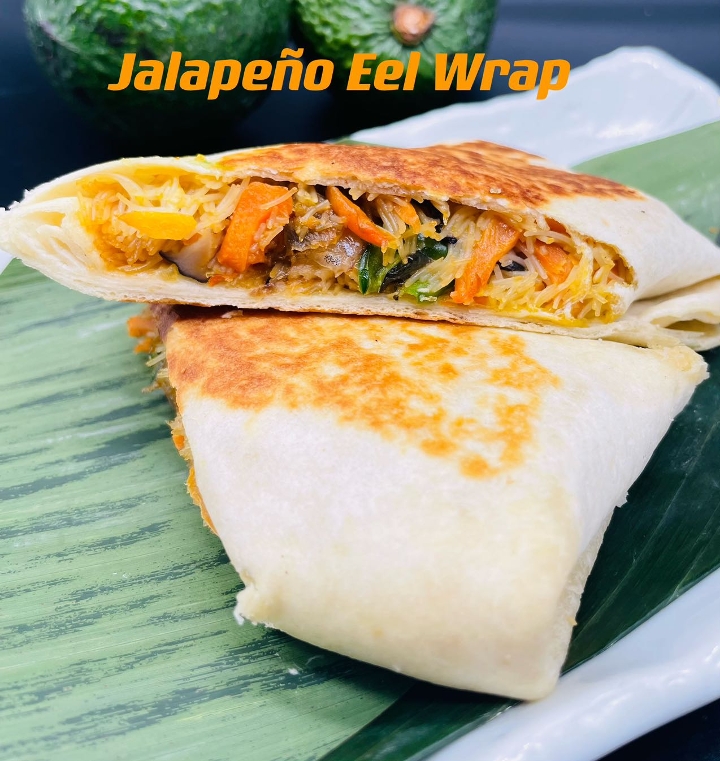 Order M7 Jalapeno Eel Wrap food online from Sushi Too store, Pittsburgh on bringmethat.com