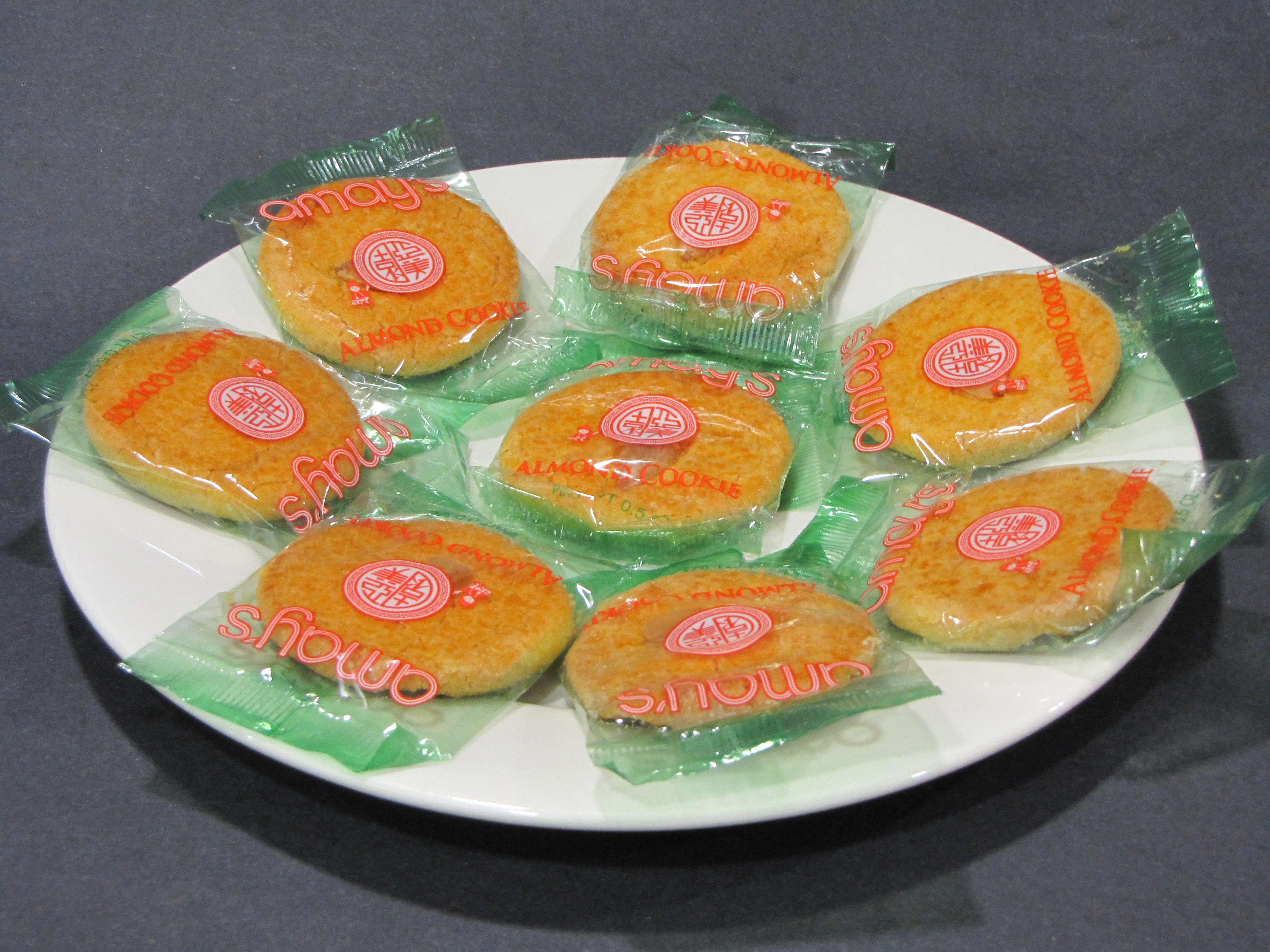 Order 12 Pieces Almond Cookie food online from Mandarin Chinese Cuisine store, Covina on bringmethat.com