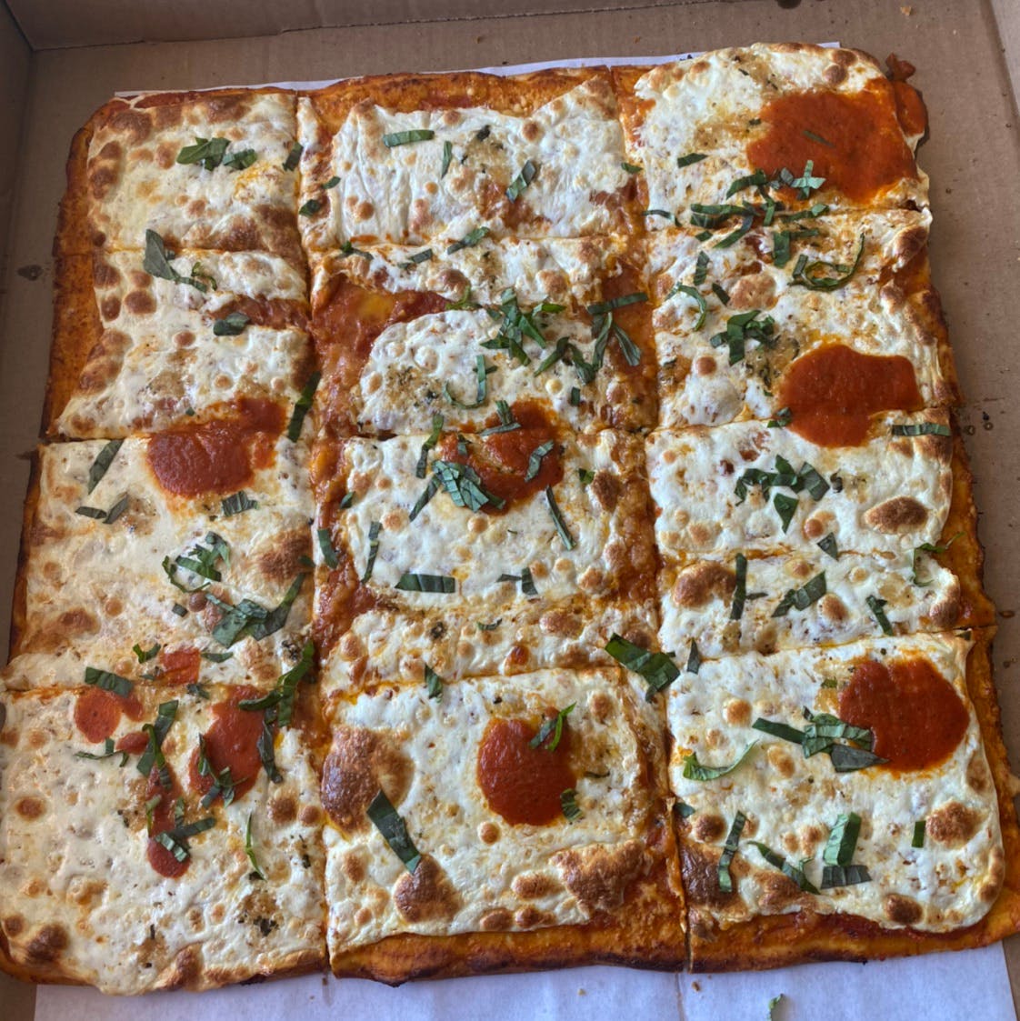 Order Grandma Pizza - 12 Cut food online from Michelangelo's Pizza store, East Brunswick on bringmethat.com