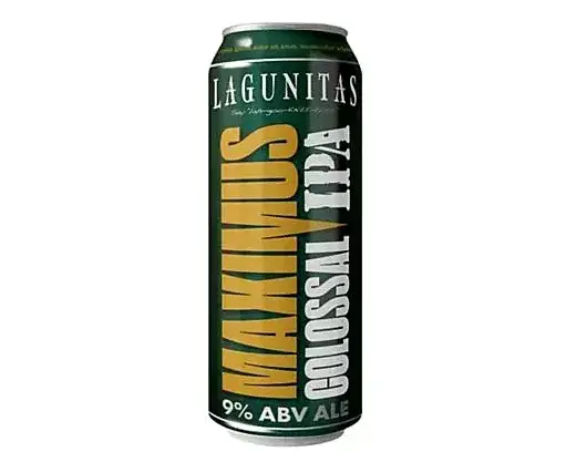 Order Lagunitas Maximus Colossal IPA, 19.2oz can, (9% ABV) food online from Moby Liquor store, Los Angeles on bringmethat.com