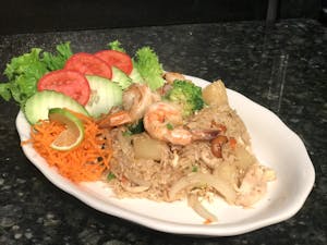 Order 42. Thai Time Fried Rice (House Specialty) food online from Thai Time Bistro store, San Diego on bringmethat.com