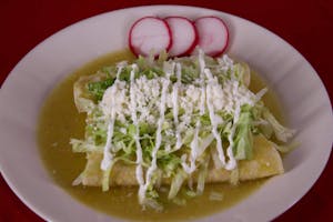 Order Enchiladas Verdes (3) food online from El Habanero store, Warwick on bringmethat.com