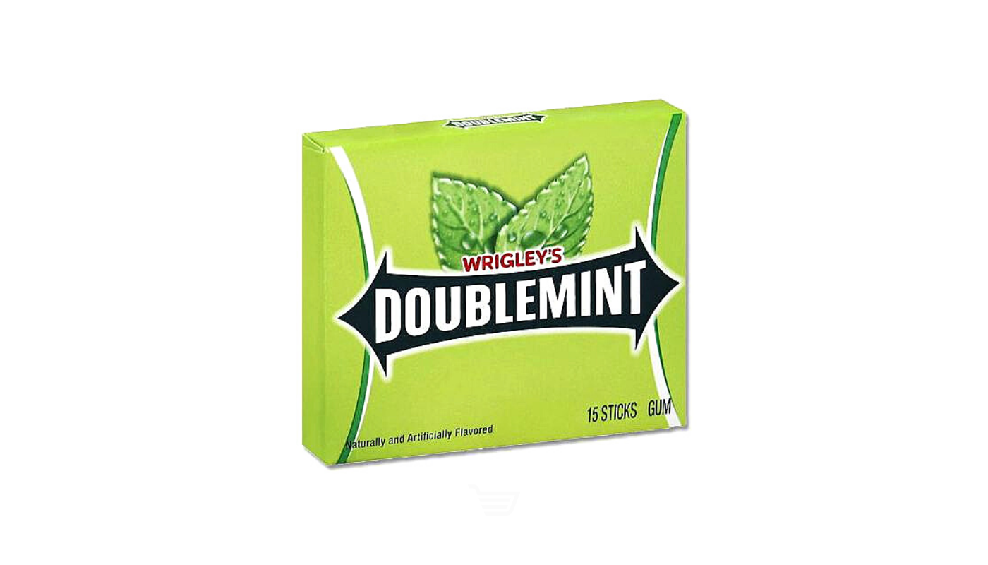 Order Wrigley's Doublemint Gum 15 CT food online from Ocean Liquor store, South Pasadena on bringmethat.com