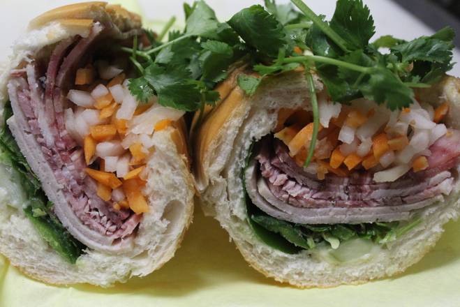 Order Ham, Pate, Headcheese, and Pork Patty (Banh Mi Thit Nguoi) food online from Saigon Bistro store, Concord on bringmethat.com