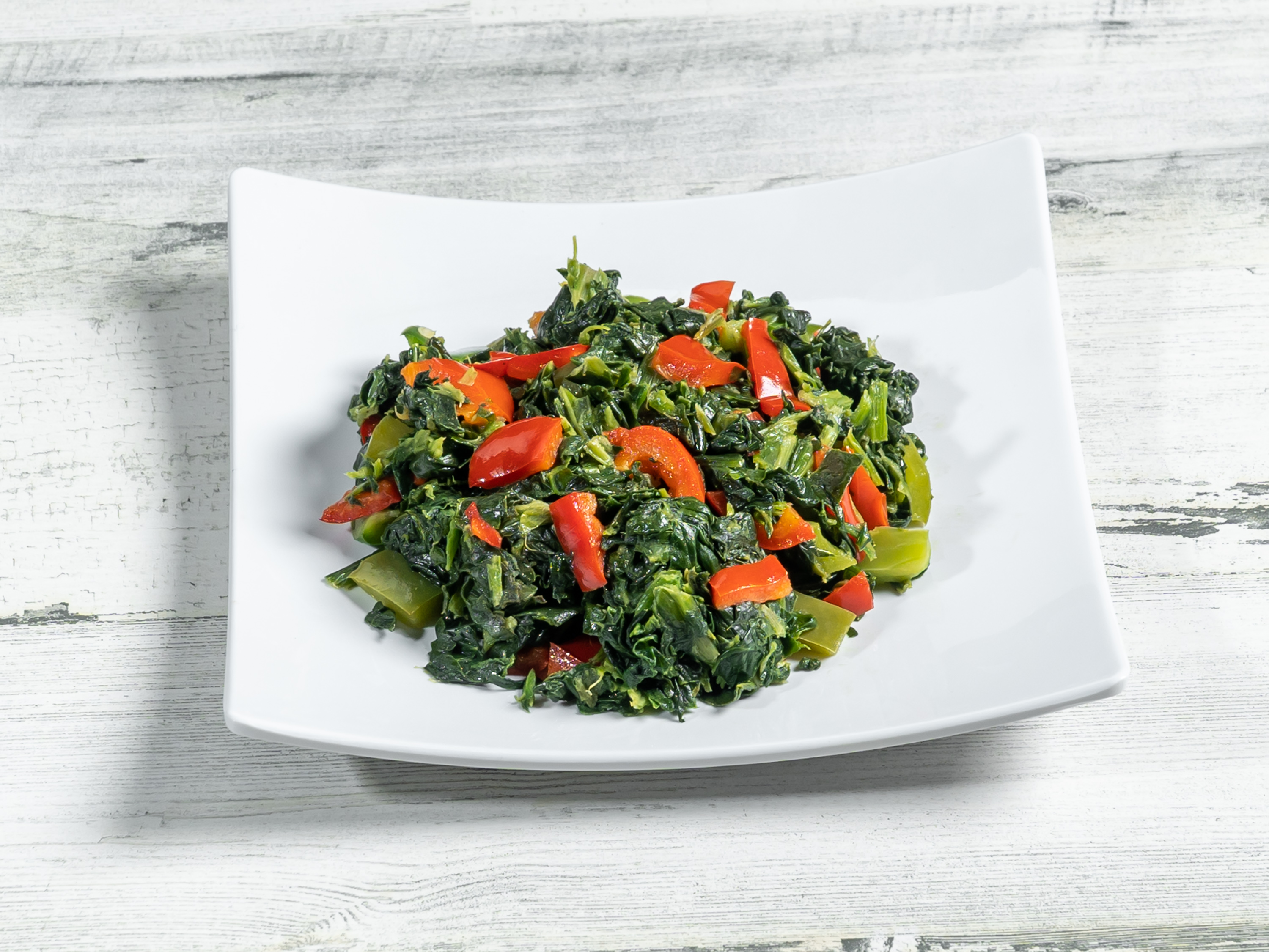 Order Sauteed Spinach food online from Aso Rock African Restaurant store, Dallas on bringmethat.com