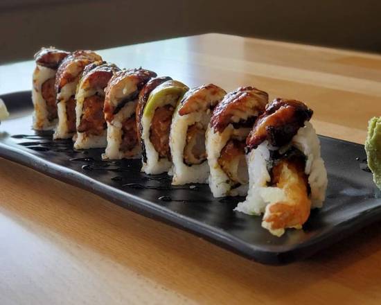Order Dragon Roll food online from Hana Sushi & Grill store, Merced on bringmethat.com