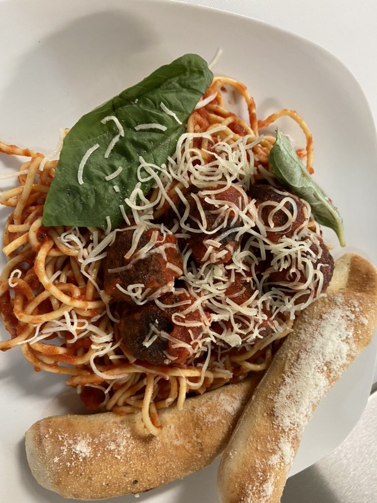 Order Spaghetti food online from Moes Pizza store, Paso Robles on bringmethat.com