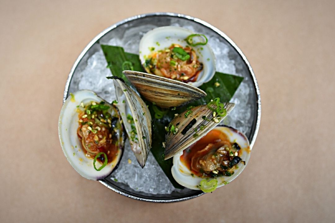 Order Chilled Marinated Littleneck Clams food online from Chiko store, Bethesda on bringmethat.com