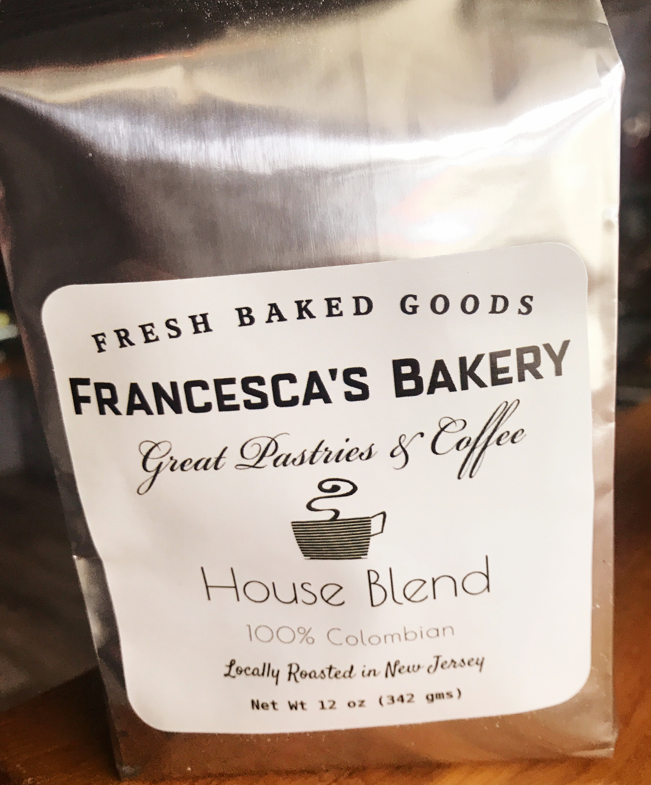 Order Bag of Francescas Coffee Blend food online from Francesca Bakery store, Pequannock Township on bringmethat.com