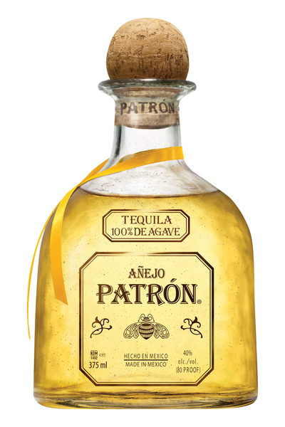 Order Patrón Añejo Tequila ( 375 ML ) food online from Friends Liquor store, San Francisco on bringmethat.com
