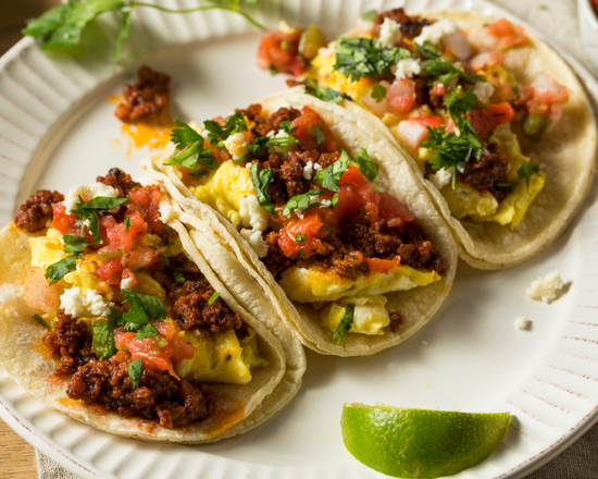 Order Crispy Chorizo Tacos Special food online from Mexican Omelette Bar store, Woodland on bringmethat.com