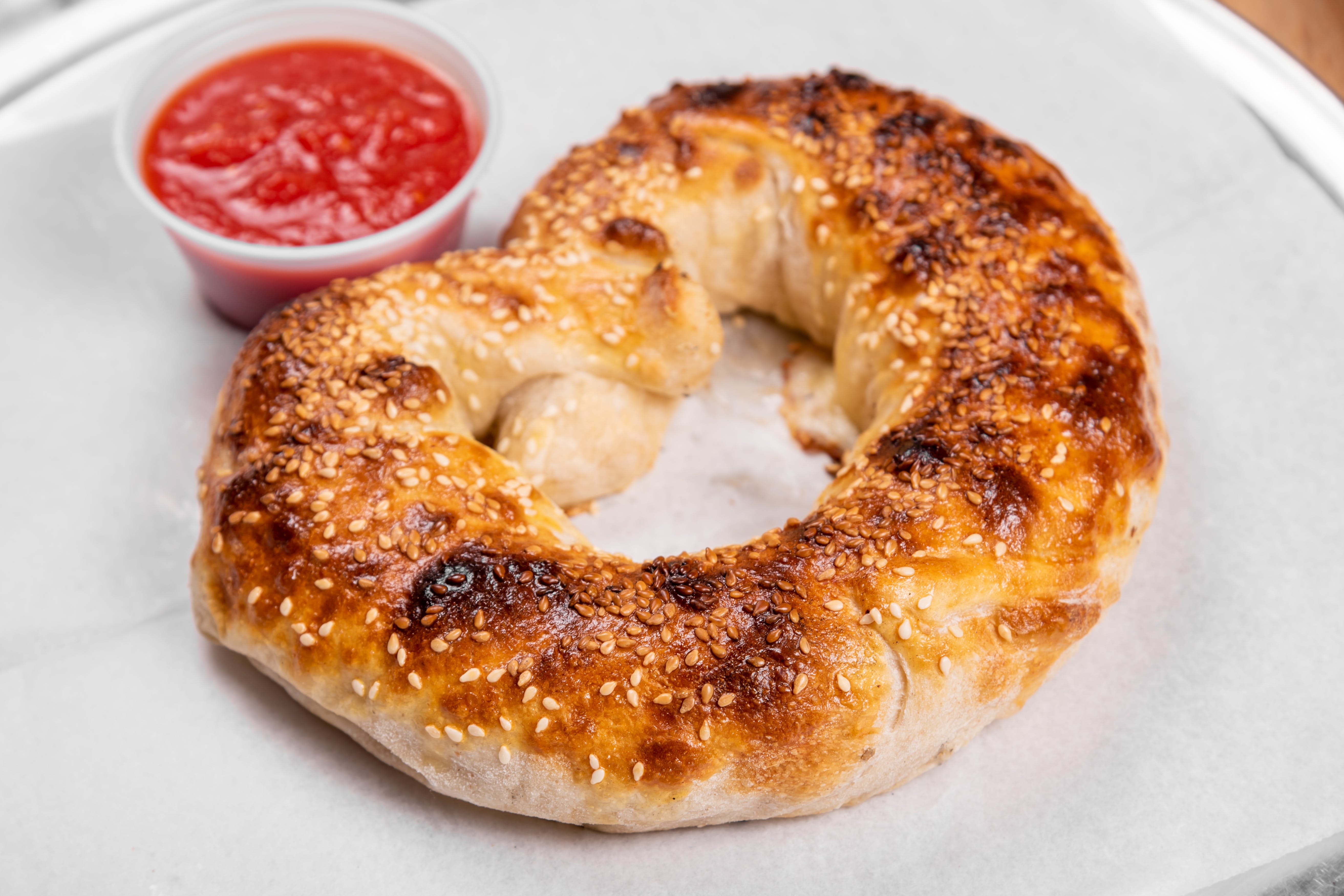 Order Cheese Pretzel - Side food online from Focaccia Pizza store, Brooklyn on bringmethat.com