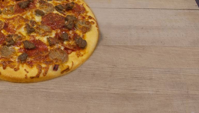 Order 9" Small All Meat Pizza food online from Amato's Real Italian Food To Go store, Portland on bringmethat.com