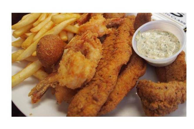 Order Medium Shrimp and Whiting Dinner food online from J & J Fish & Chicken store, DAYTON on bringmethat.com