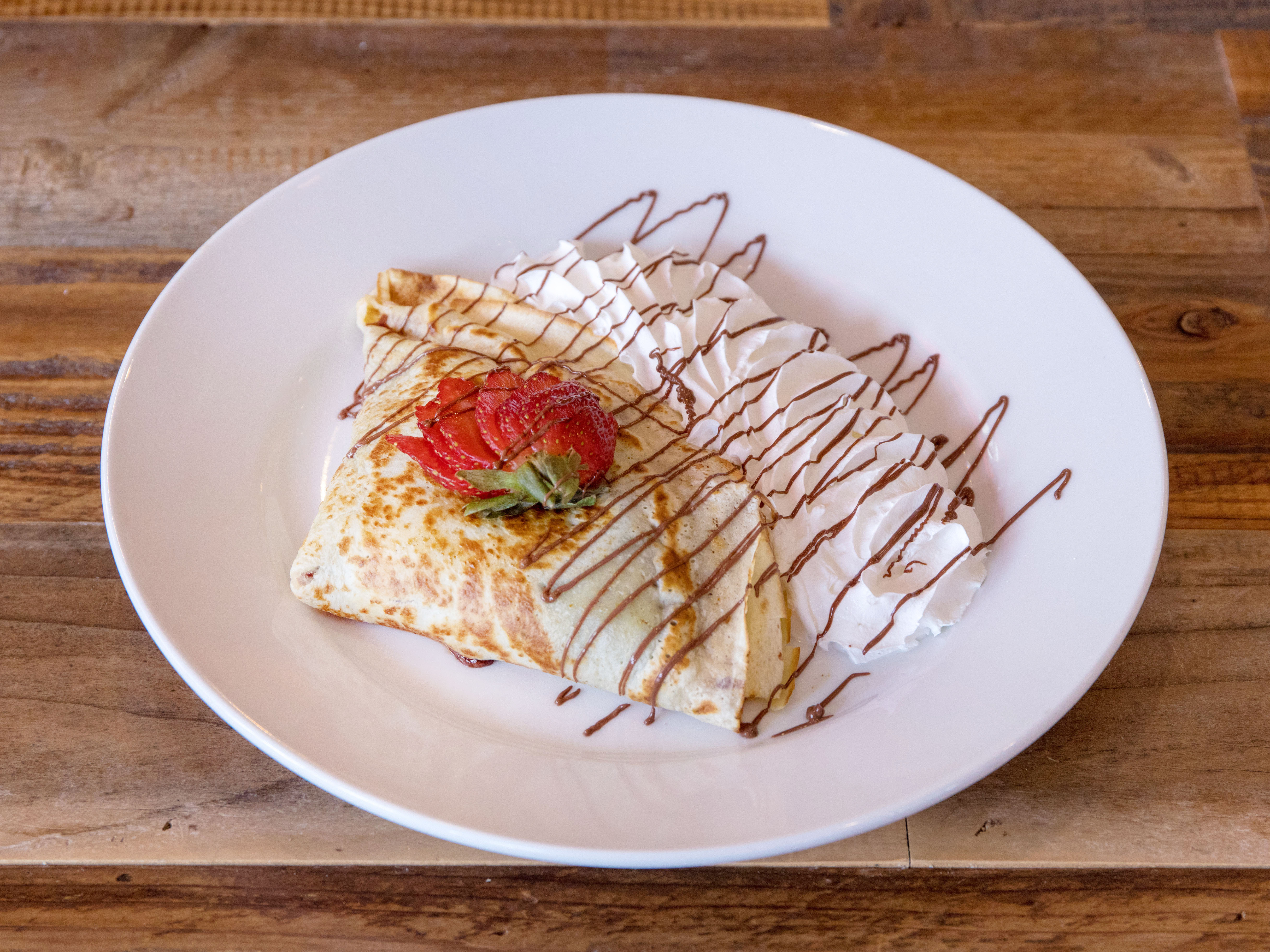 Order Strawberry Chocolate Crepe food online from Annabella's Kitchen store, San Francisco on bringmethat.com