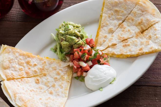 Order Quesadilla food online from Sharky Woodfired Mexican Grill store, Woodland Hills on bringmethat.com